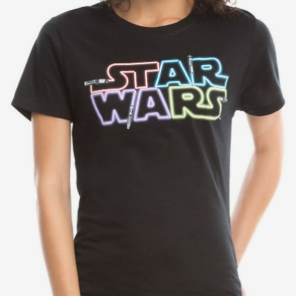 Her Universe Star Wars Lightsaber Light Up T-Shirt - Picture 1 of 5